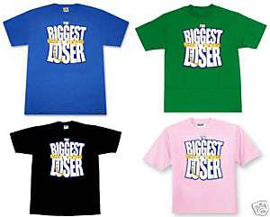 NEW T SHIRT THE BIGGEST LOSER TV SHOW YOUR COLOR BIN  