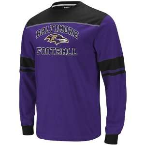   Power Sweep Long Sleeve T Shirt   Purple Black