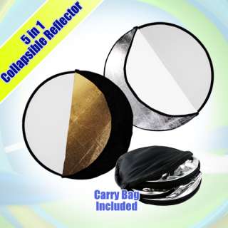 JS New 43 5 in 1 Light Mulit Collapsible Disk Style Reflector 110cm 