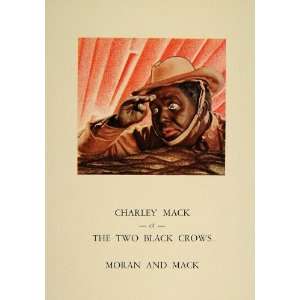  1930 Print Charley Mack Two Black Crows Blackface RARE 
