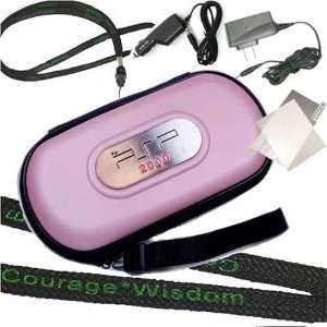  5 in 1 Bundle for PSP Slim 2000 Includes Pink Carrying 