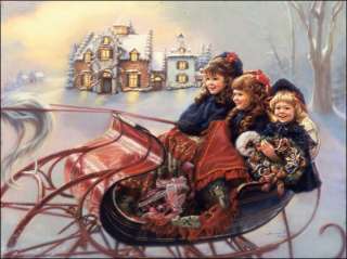 Winter Wonderland by Sandra Kuck Kids Winter Sleigh  