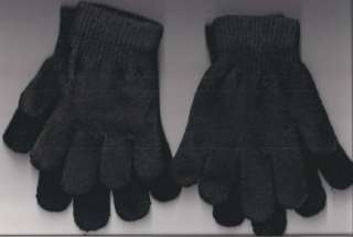 Pair Ladies Winter Knitted Black Gloves NWOT  