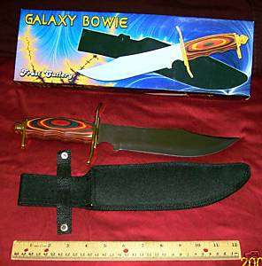 FROST CUTLERY GALAXY BOWIE Knife Pakawood Handle NEW  