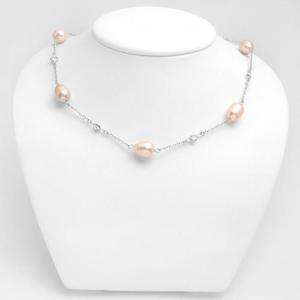 Charles Winston Necklace Cultured Pearl, 925 Silver NEW  