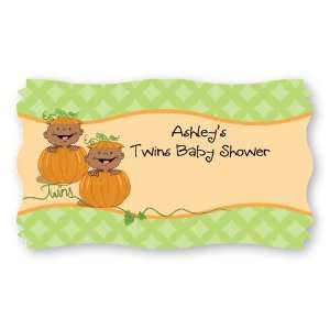   African American   Set of 8 Personalized Baby Shower Name Tag Stickers