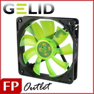 GELID WING 12 120mm Speed Controller UV Green Case Fan  