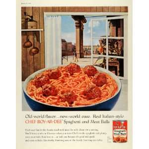   Tomato Sauce Chef Boy Ar Dee Can   Original Print Ad