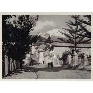   Illampu Andes Mountains Houses   Original Photogravure