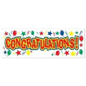  Congratulations Sign Banner Party Accessory (1 count) (1 