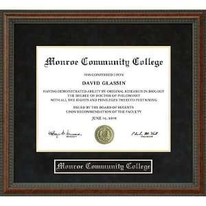  Monroe Community College Diploma Frame