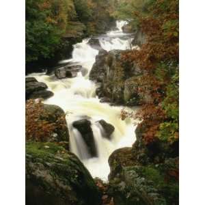 Waterfall on Afon Llugwy, Betws Y Coed, Wales, United Kingdom, Europe 