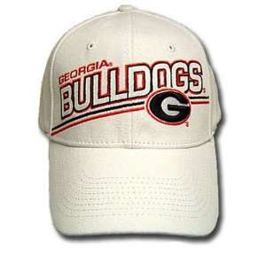  NCAA OFFICIAL GEORGIA BULLDOGS COTTON CAP HAT WHITE 