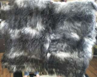ICELANDIC SHEEPSKIN RUGS~Gray Silver 5 x 7 Area Rug  