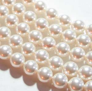 50x Swarovski Crystal Pearls 5810 Round White 4mm  