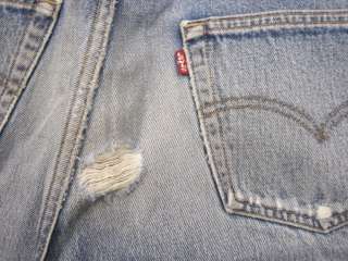 destroyed levis 501 Feather jean used 36x34 1543F  