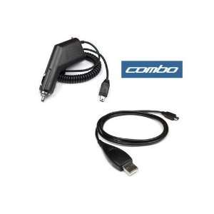  USB Data Cable + Rapid Car Charger for Cricket, metroPCS 