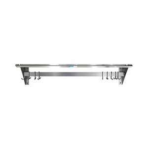  Central Exclusive PRWS 2 Wall Shelf with Pot Rack   24 
