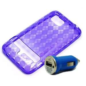  HTC ThunderBolt 4G Cover Case    Purple Diamond Argyle 