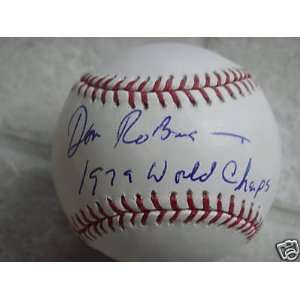  Don Robinson 1979 World Champs Official Signed Ml Ball 