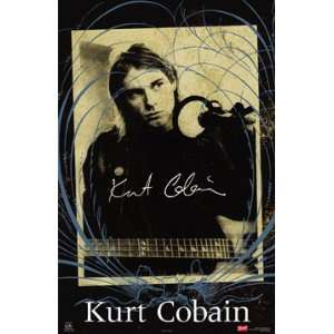  KURT COBAIN PORTRAIT POSTER 22 X 34 8062