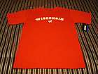 NWT Wisconsin Badgers T Shirt (M, L, XL) Hat Jersey Polo Shirt