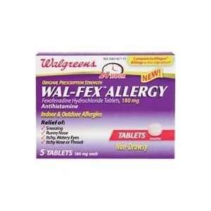 Wal Fex Allergy Antihistamine Indoor & Outdoor Allergy Medicine 5ct (2 