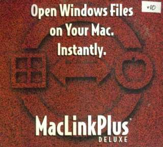 MacLink Plus 10 Deluxe PC CD open non computer OS files  