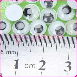 7mm Moving Movable Wiggly Wiggle Craft Eyes 100/pack  