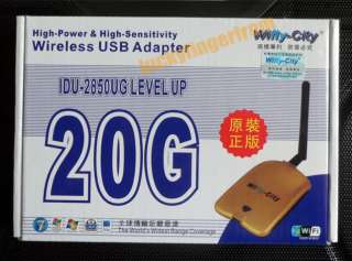 Wifly City IDU 2850UGLEVEL 20G Wireless USB Adapter  