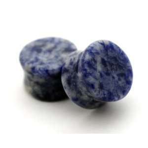    Blue Lapis Stone Plugs   1/2 Inch   12mm   Sold As a Pair Jewelry