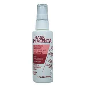   HASK PLACENTA No Rinse Instant Hair Repair Treatment 4oz/118ml Beauty