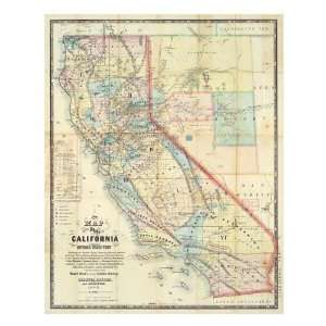  Leander Ransom   New Map Of The State Of California And 