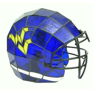 West Virginia WVU Mountaineers Stained Glass Football Helmet Light 