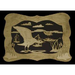  Sandpiper   3D Wooden Picture   Handcrafted