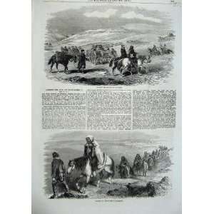   1855 Horses Carrying Wounded People Balaclava War Army