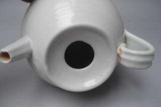 Chinese White Glaze Porcelain Teapot  