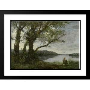  Corot, Jean Baptiste Camille 24x19 Framed and Double 