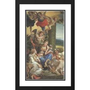  Correggio 26x40 Framed and Double Matted Allegory of 