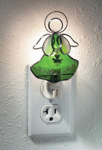   Night Light With Shamrock   Stained Glass (#7146) 794580071467  