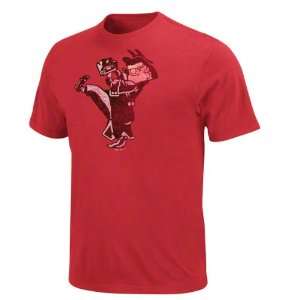  Washington Senators Red Silver Era Retro Logo T Shirt 
