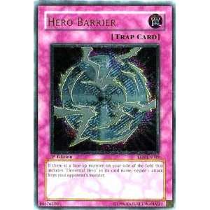Yu Gi Oh Gx Elemental Energy Foil Card Hero Barrier Ultimate Rare Card 