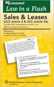 Emanuel Law in a Flash Sales & Leases (UCC Article 2 & UCC Article 2A 