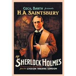   as Sherlock Holmes (book cover) 24x36 Giclee