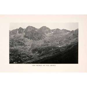  1912 Halftone Print Pyrenees Mountains Ariege River Source 