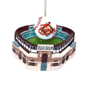   Inch Baltimore Oriole Park with Baseball Ornament