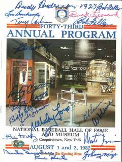   Signed 17 Hall Of Famers PSA/DNA Whitey Ford Bill Dickey & More  