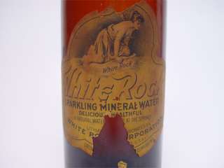 Antique White Rock Mineral Water Bottle Still Capped  