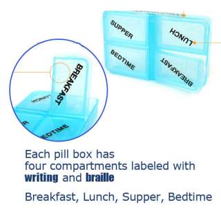 7Day Pill Box Organizer Medicine Box Case Container  