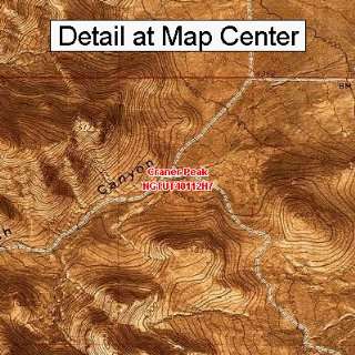  USGS Topographic Quadrangle Map   Craner Peak, Utah 